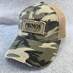 Primos Hunting Calls Patch Men Camo Primos Trucker Hat Mesh Back OSFA